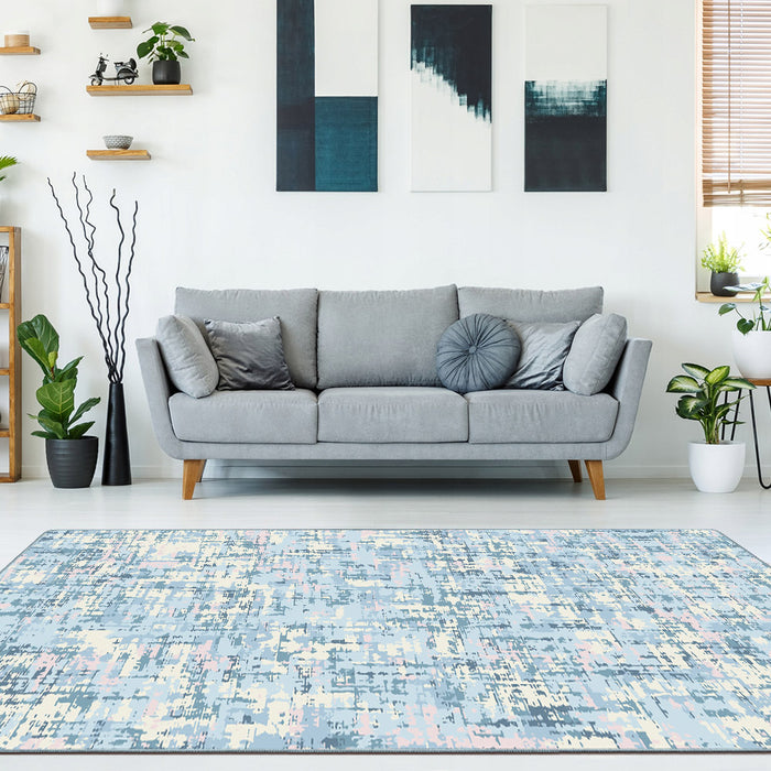 Airgugu Earth Garden Floating Seaweed Blue Ink Rug