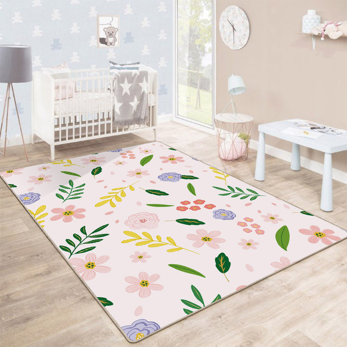 Airgugu KidSpace Delight Pink Flower Print Rug