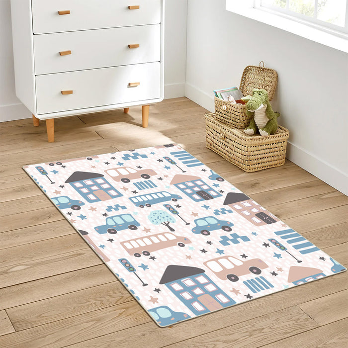 Airgugu KidSpace Delight Cartoon City Print Rug