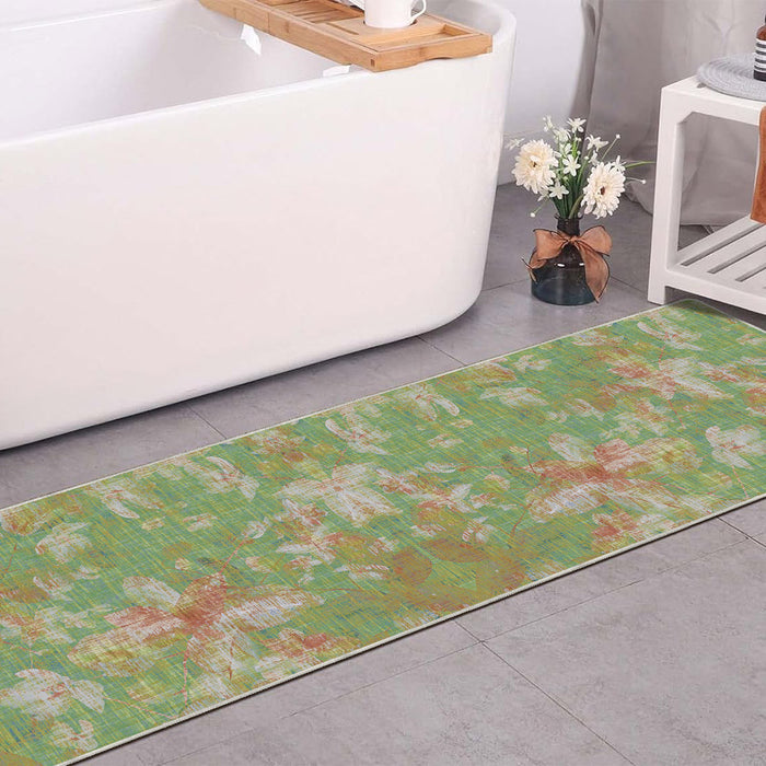 Airgugu Earth Garden Serenity in White Flower Bloom Rug