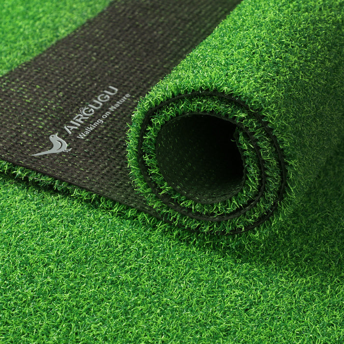 AIRGUGU Walking on Nature Green Artificial Lawn for Garden