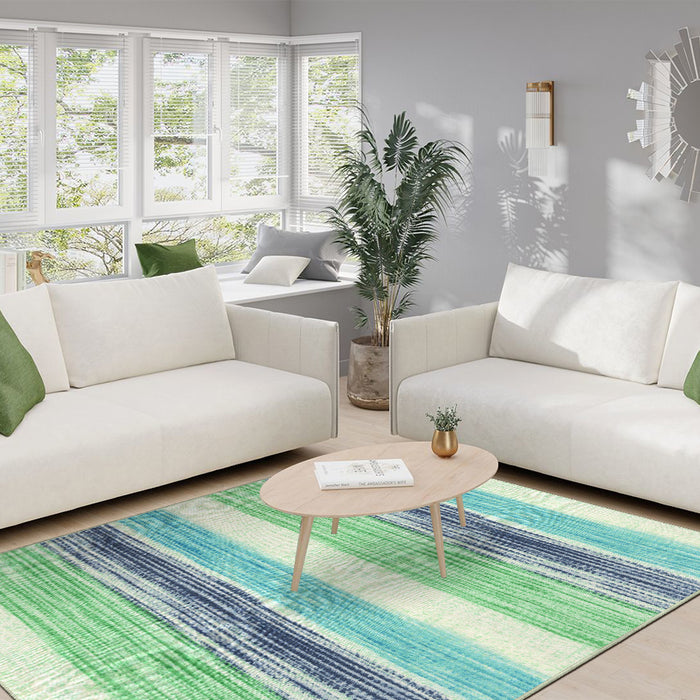 Airgugu Earth Garden Artistic Striped Gradient Rug