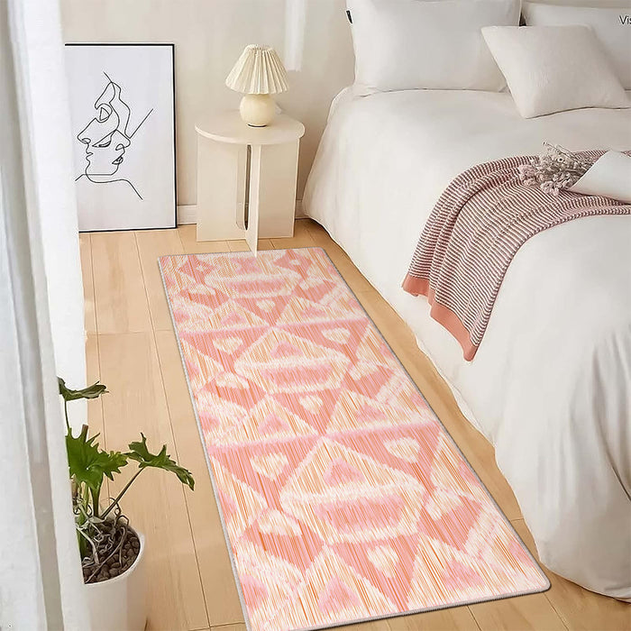 Airgugu Modern Minimalist Pink Flame Array Rug