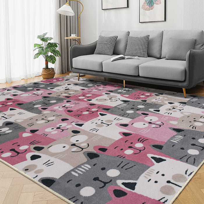 Airgugu KidSpace Delight Cute Cartoon Cat Rug