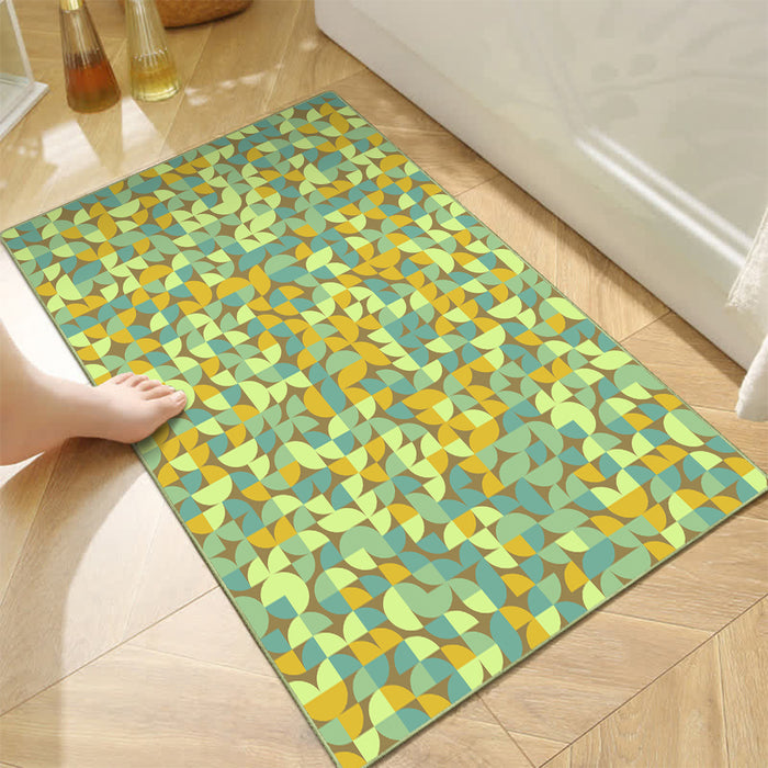 Airgugu Earth Garden Color Block Stitching Rug