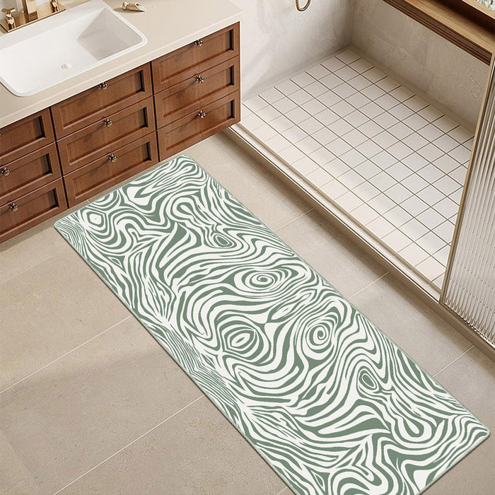 Airgugu Earth Garden Sliver Frost Zebra Maze Rug