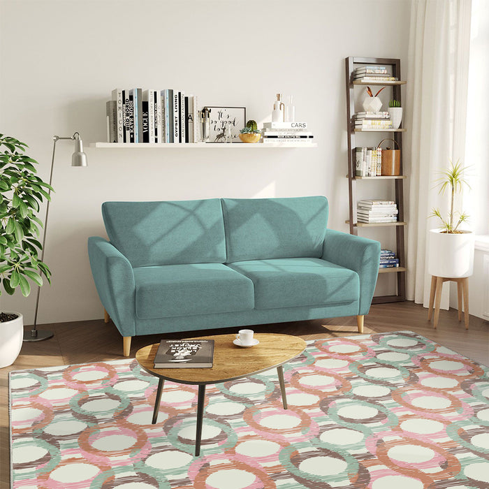 Airgugu Modern Minimalist Abstract Colorful Circle Rug