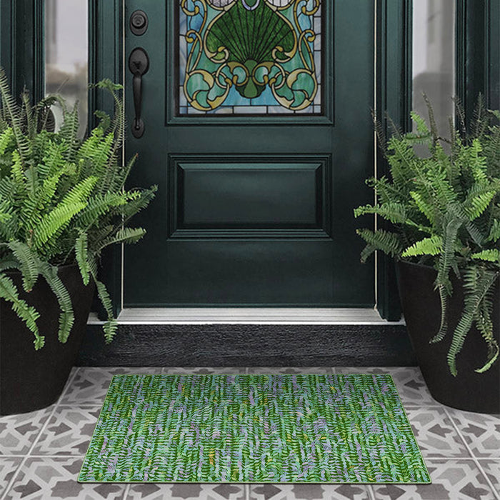 Airgugu Earth Garden Green Leaves Forest Rug