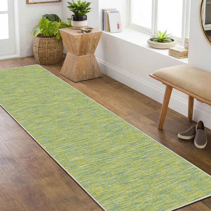 Airgugu Earth Garden Floating Seaweed Green Fine Lines Rug