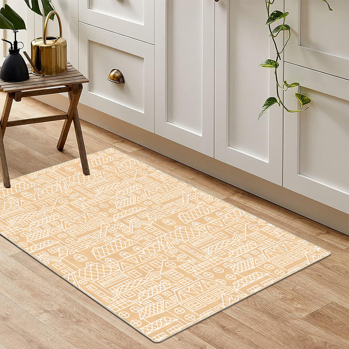 Airgugu KidSpace Delight Khaki Building House Rug