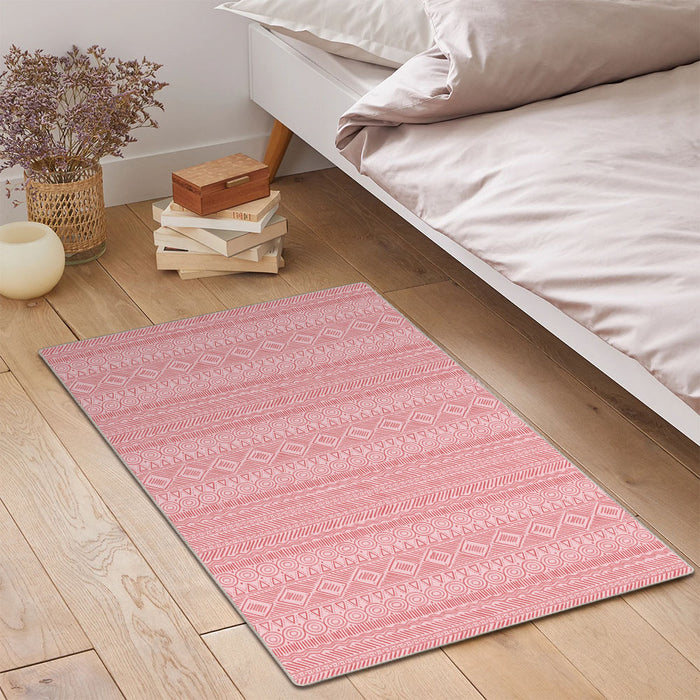 Airgugu Modern Minimalist Symmetrical Grey/Pink Rug