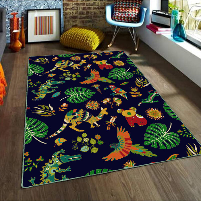 Airgugu KidSpace Delight Animal World Print Rug