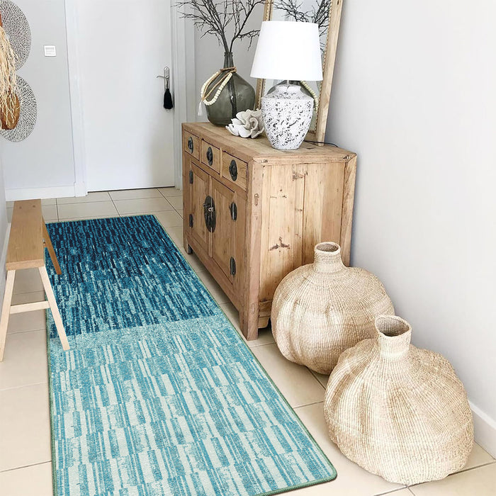 Airgugu Earth Garden Seabed Blue Gradient Ink Rug