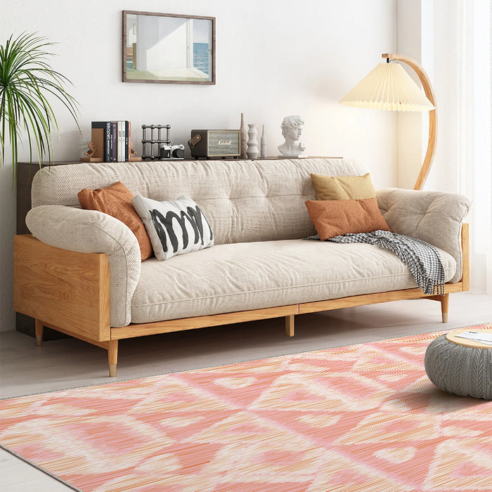 Airgugu Modern Minimalist Pink Flame Array Rug