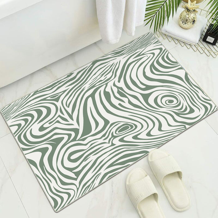 Airgugu Earth Garden Sliver Frost Zebra Maze Rug