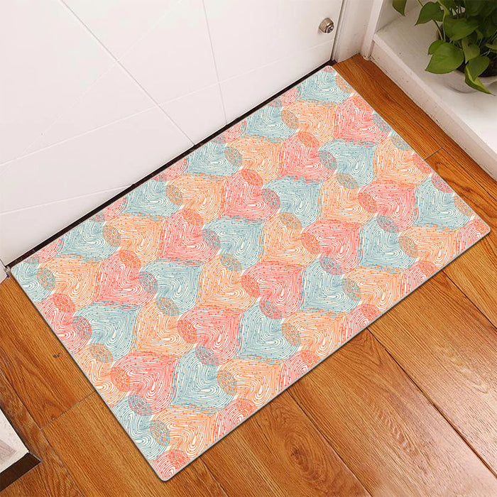 Airgugu Modern Minimalist Romantic Colorful Heart Rug