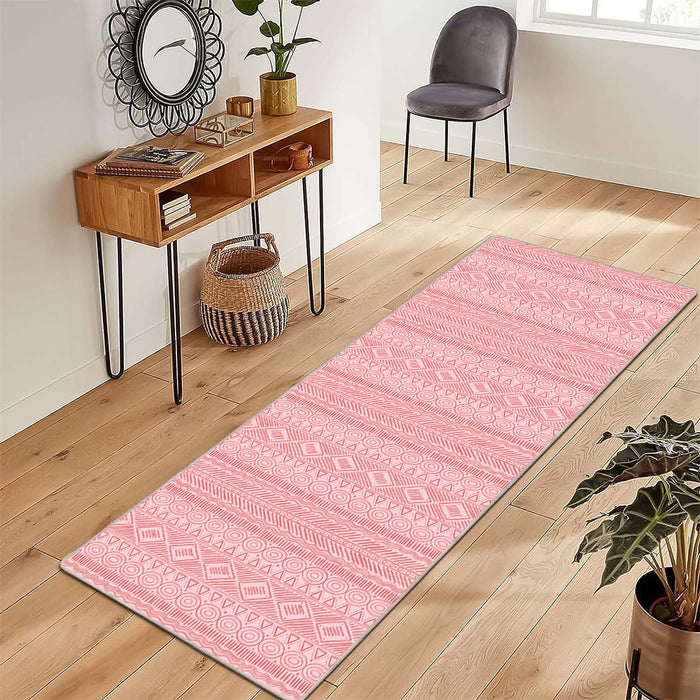 Airgugu Modern Minimalist Symmetrical Grey/Pink Rug