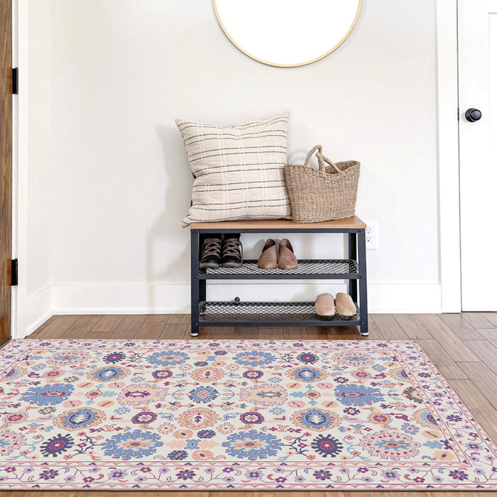 Airgugu Heritage Classique Pink/Blue Cell Rug