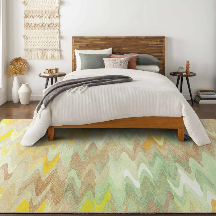 Airgugu Earth Garden Flowing Color Waves Rug