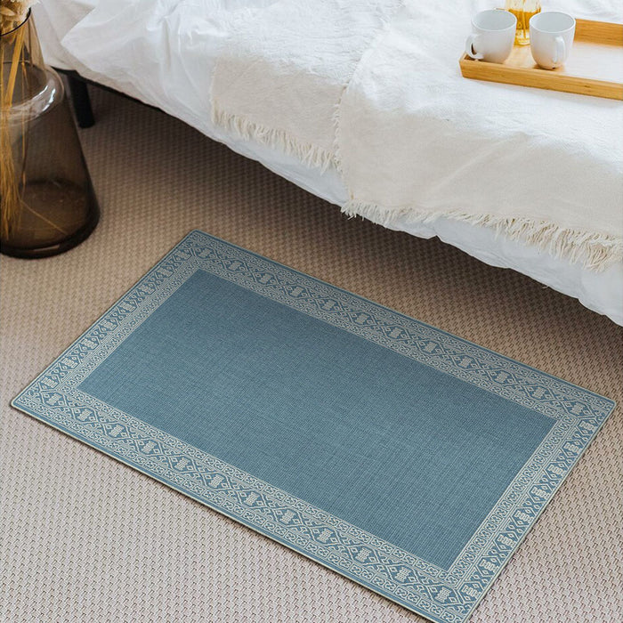 Airgugu Modern Minimalist Elegant Antique Blue/Brown Rug