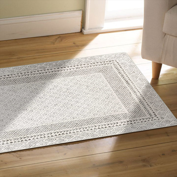 Airgugu  Modern Minimalist Pearl White Rug