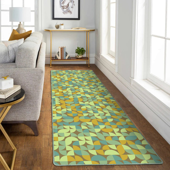 Airgugu Earth Garden Color Block Stitching Rug