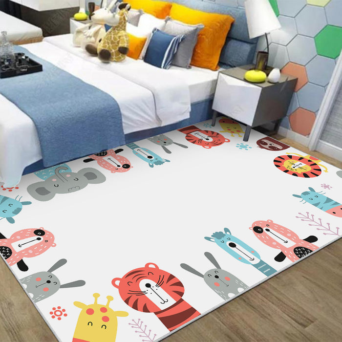 Airgugu KidSpace Delight Adorable Animal Print Rug