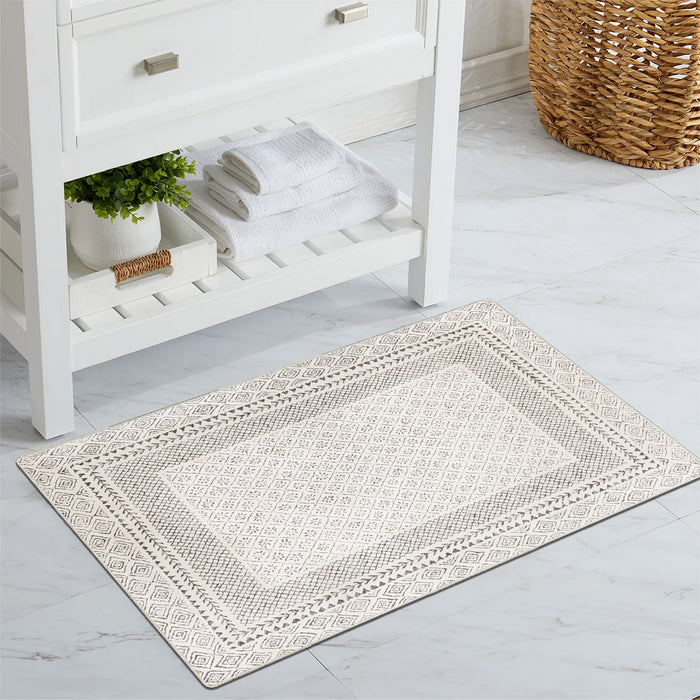 Airgugu  Modern Minimalist Pearl White Rug