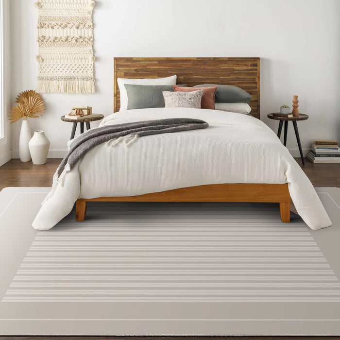 Airgugu Modern Minimalist Stylish Gray Striped Rug