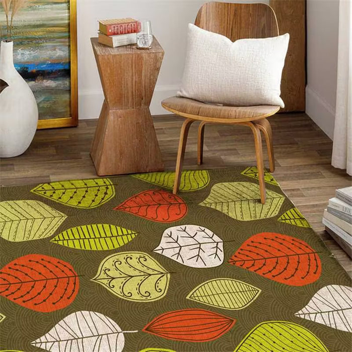 Airgugu Earth Garden Natural Leaf Area Rug