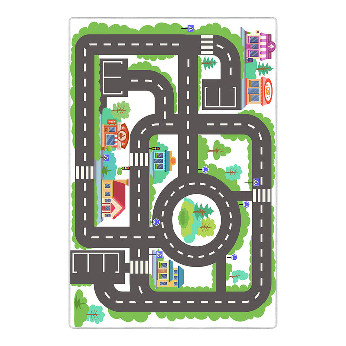 Airgugu KidSpace Delight Gray City Road Pattern Rug