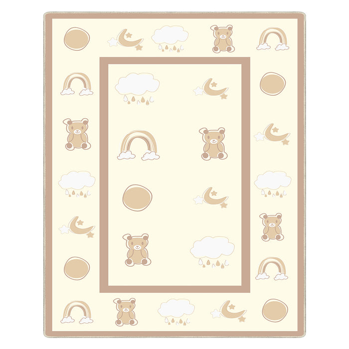 Airgugu KidSpace Delight Cute Little Brown Bear Rug