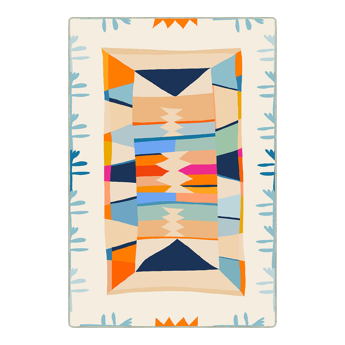 Airgugu KidSpace Delight Colored Pencil Pattern Rug