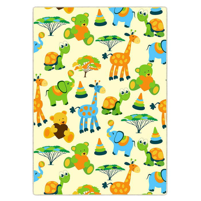 Airgugu KidSpace Delight Cartoon Animal Beige Rug