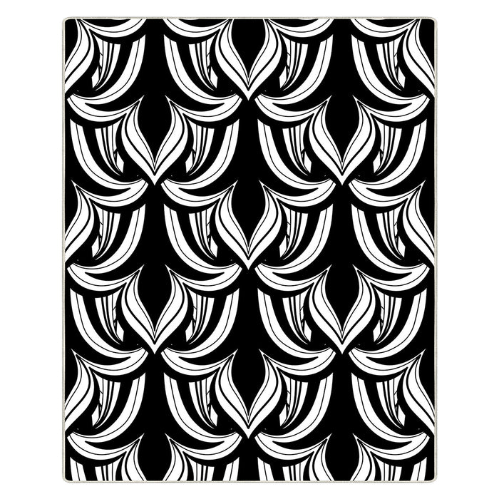 Airgugu Modern Minimalist Dark Blossom Unfurling Rug