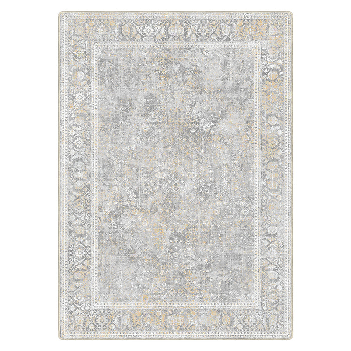 Airgugu Earth Garden White Vintage Printed Rug