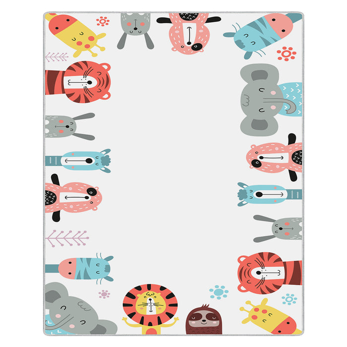 Airgugu KidSpace Delight Adorable Animal Print Rug