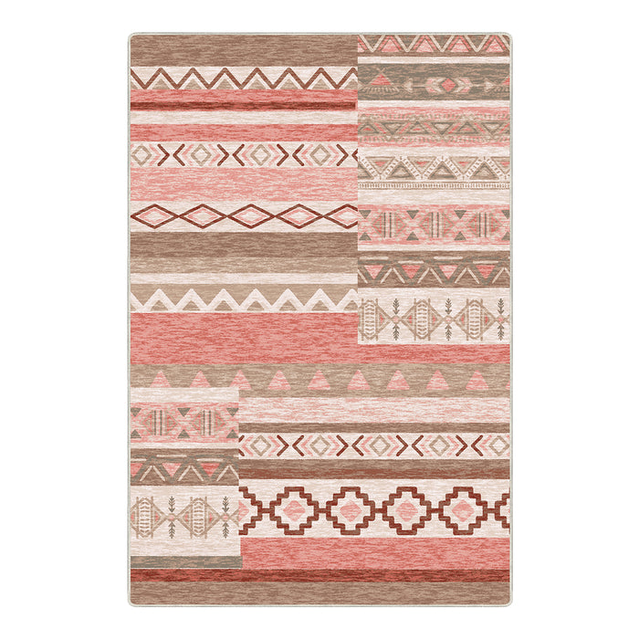 Airgugu Modern Minimalist Pink Blush Patchwork Rug