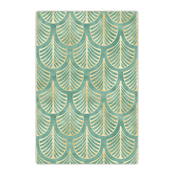 Airgugu Earth Garden Golden Plant Leaves Rug