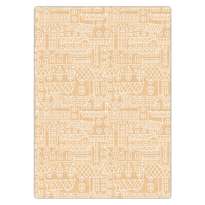 Airgugu KidSpace Delight Khaki Building House Rug