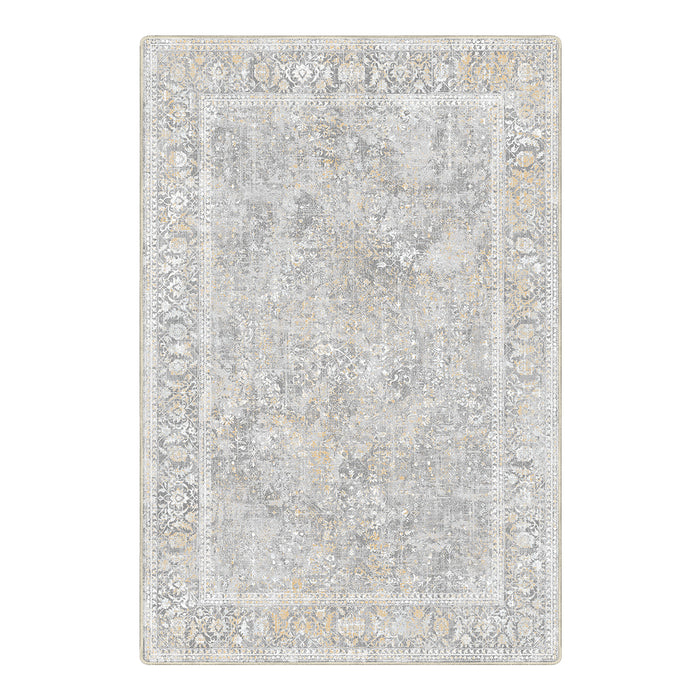 Airgugu Earth Garden White Vintage Printed Rug