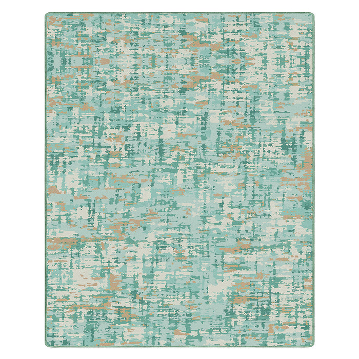 Airgugu Earth Garden Ink-Blush Seaweed Serenade Rug