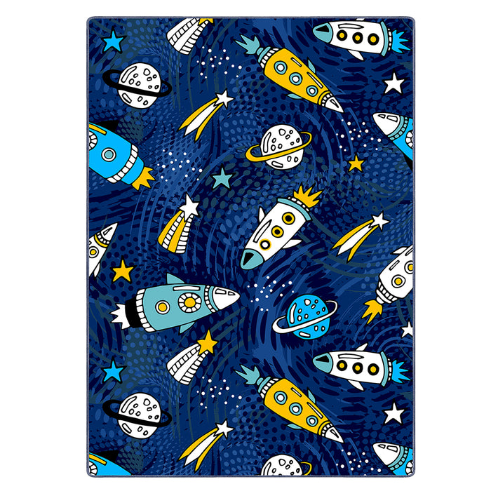 Airgugu KidSpace Delight Blue Space Fleet Adventure Rug