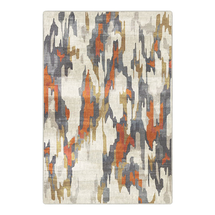 Airgugu Modern Minimalist Distressed Abstract Oil Painting Rug