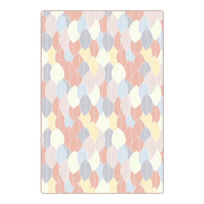 Airgugu Earth Garden Pastel Leaf Collage Rug