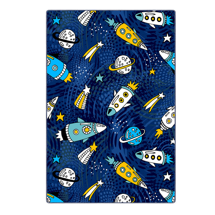 Airgugu KidSpace Delight Blue Space Fleet Adventure Rug