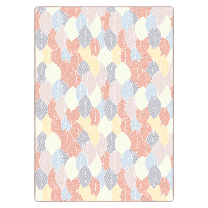 Airgugu Earth Garden Pastel Leaf Collage Rug