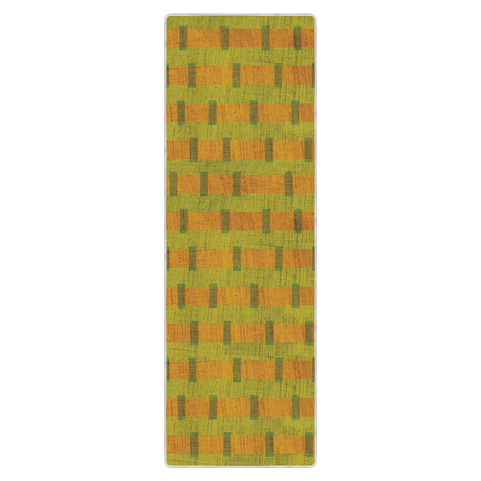 Airgugu Earth Garden Orange Ranch Fence Striped Rug