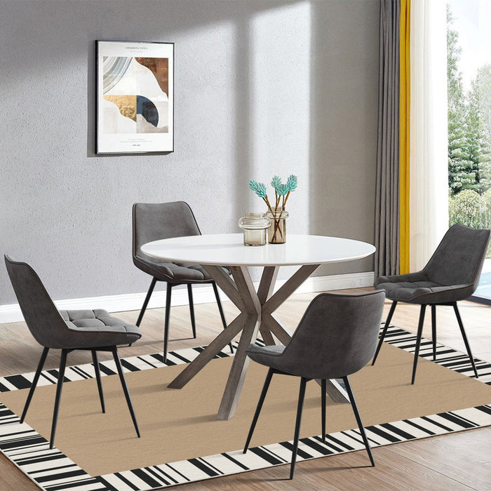 Airgugu Modern Minimalist Elegant Piano Stripe Brown Rug