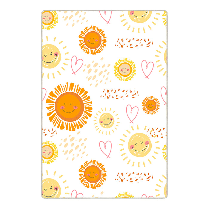 Airgugu KidSpace Delight Smiling Sun Pattern Rug